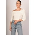 thumbnail image 3 of Alessia Cropped Blouse In White, 3 of 5