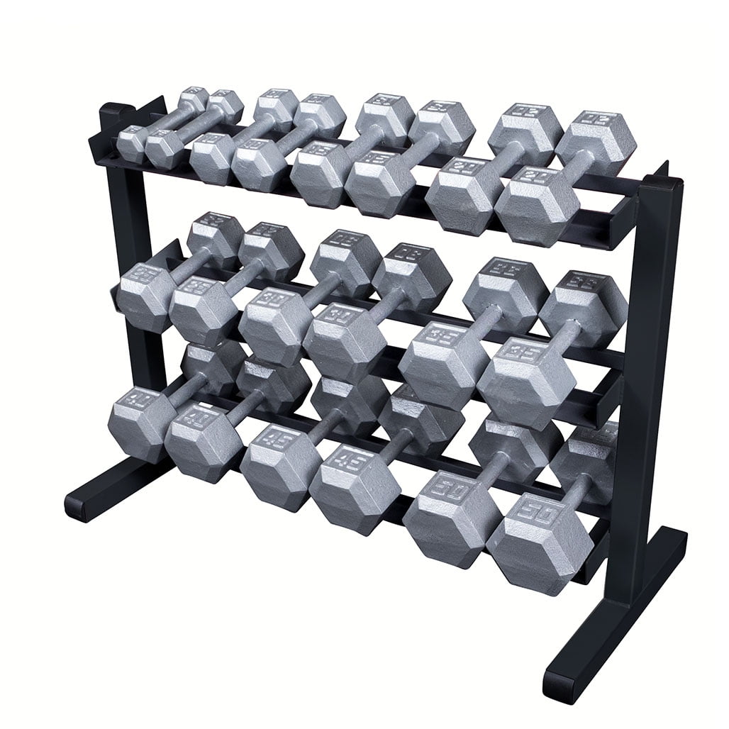 Body-Solid GDR363B 3 Tier Horizontal Dumbbell Rack