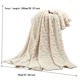 thumbnail image 3 of Manta de terciopelo Taperskin de color liso para viento, manta de siesta, manta de aire acondicionado para primavera y verano, manta de aire acondicionado, manta beige y blanca, 70 × 100 cm, 3 of 8