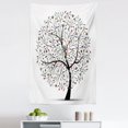 thumbnail image 1 of White Tapestry, Abstract Colorful Leaves Surreal Nature Tree Branches Simplistic Graphic, Fabric Wall Hanging Decor for Bedroom Living Room Dorm, 5 Sizes, White and Multicolor, by Ambesonne, 1 of 1