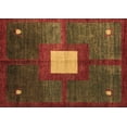 thumbnail image 1 of Ahgly Company Indoor Rectangle Abstract Brown Modern Area Rugs, 2' x 4', 1 of 4