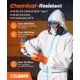 thumbnail image 4 of Guantes desechables de nitrilo LANON de 8 mil, color naranja, resistentes, grandes, 4 of 6