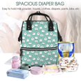 thumbnail image 4 of Yiaed Cute Sheeps Print Multi-Function Travel Backpack Nappy Bags, Nursing Bag, Fashion Mummy, Roomy Waterproof for Baby Care, Stylish and Durable, 4 of 5