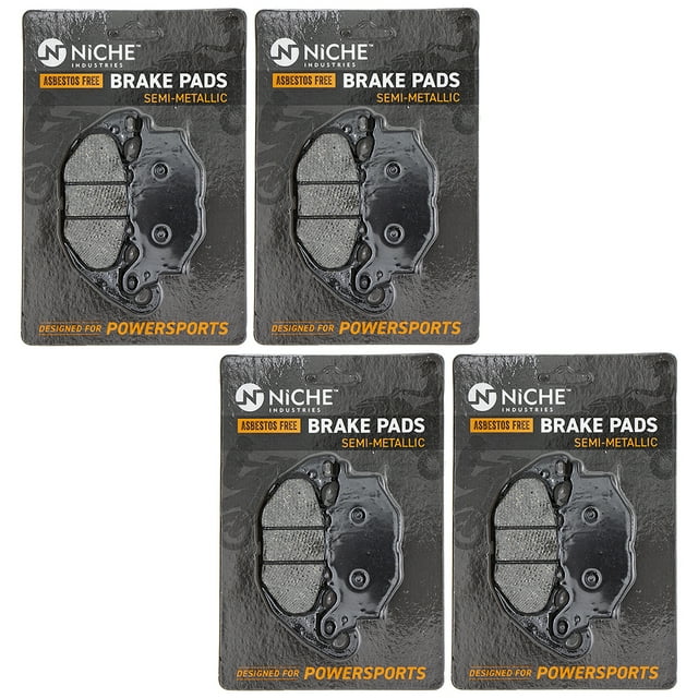Niche Front Brake Pad Set for Yamaha YZF R3 Semi-Metallic Motorcycle 4 Pack 519-KPA2473D