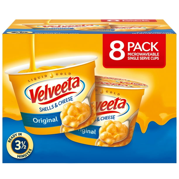 VELVEETA Shells and Cheese Cups Original Flavor, 8 ct. Box ...