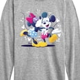 thumbnail image 3 of Disney - Mickey Minnie Kiss - Youth Long Sleeve Graphic T-Shirt, 3 of 5