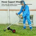 Weed Wacker Wheel Attachment, Adjustable Support Wheels Auxiliary, Mower Attachment for Weed