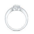 thumbnail image 2 of Rosec Jewels Lab Grown Diamond Vintage Engagement Ring - 6x8 mm Oval - EF-VS Grade, 14K White Gold, US 9.50, 2 of 8