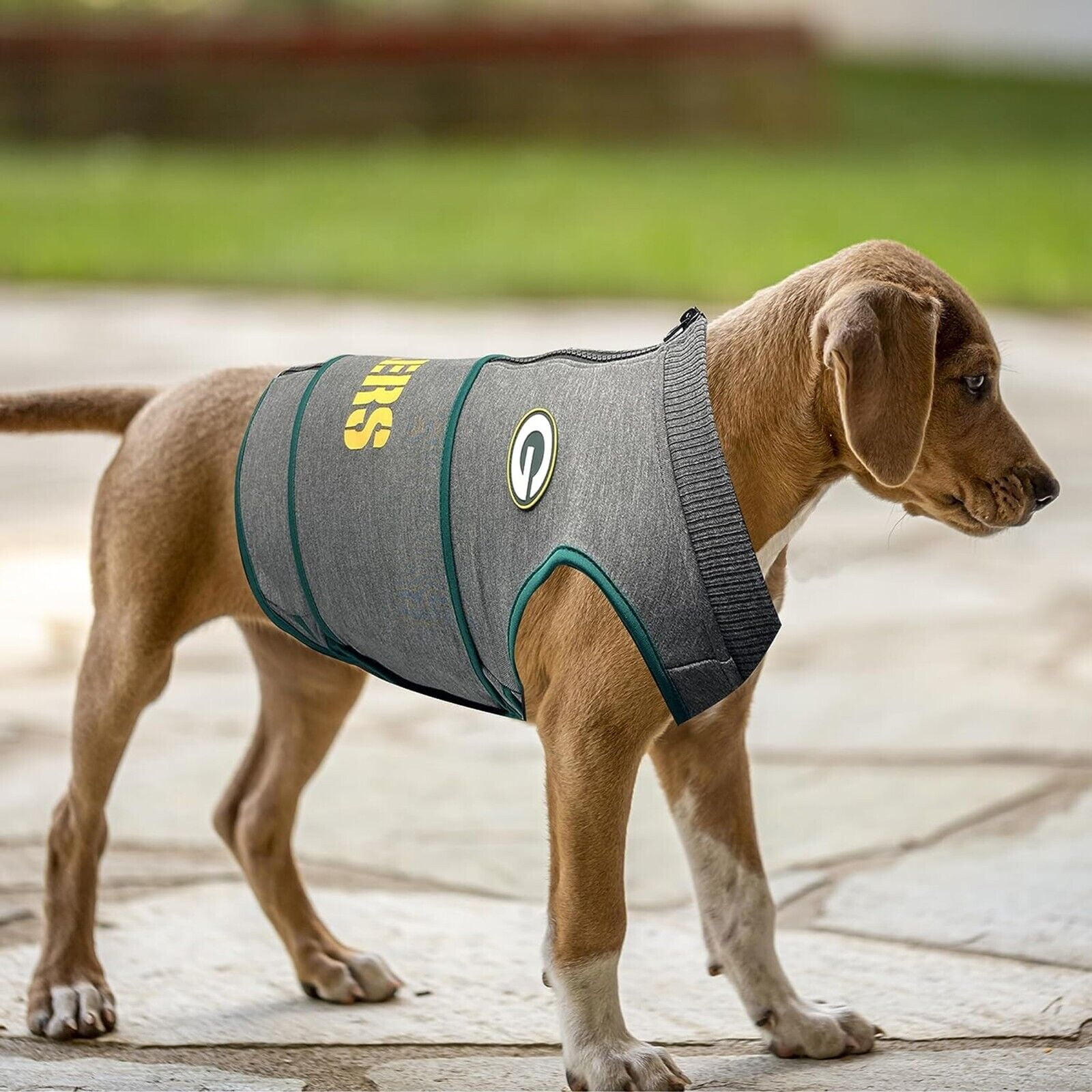 Pets First NFL Green Bay Packers Dog Anxiety Calming Shirt Soothing Solution Vest, Dogs & Cats Keeps Dogs Calm & Feeling Safe, Relaxing Jacket, Xsmall