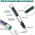 thumbnail image 2 of Máquina de grabado recargable USB, mini máquina de grabado eléctrica Pluma de grabado Herramienta rotativa inalámbrica Grabado Joyería Vidrio Madera Piedra Metal Plástico, 2 of 5
