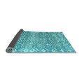thumbnail image 2 of Ahgly Company Indoor Square Abstract Light Blue Modern Area Rugs, 4' Square, 2 of 4