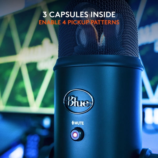 Blue Yeti USB Microphone for Recording, Streaming, Gaming