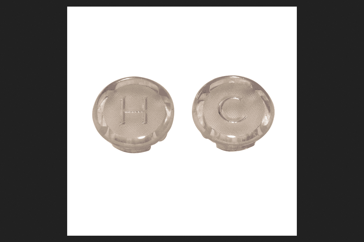 Ace Acrylic Hot and Cold Index Button