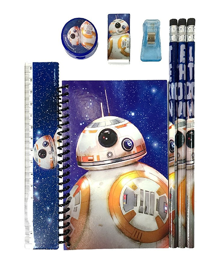 Star Wars BB-8 Stationary Set Back to School Supplies for Kids 8 Piece 