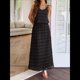 thumbnail image 4 of Conjunto de 2 Piezas para Mujer, Estilo Casual, con Falda Larga y Tirantes para Salir A la Playa. Negro S, 4 of 7