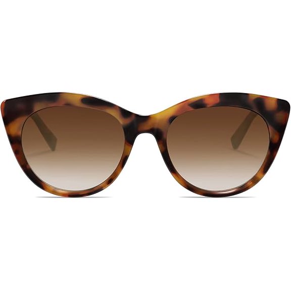 Trendy Polarized Sunglasses for Women,Retro Cat Eye Womens Sun Glasses SJ2221
