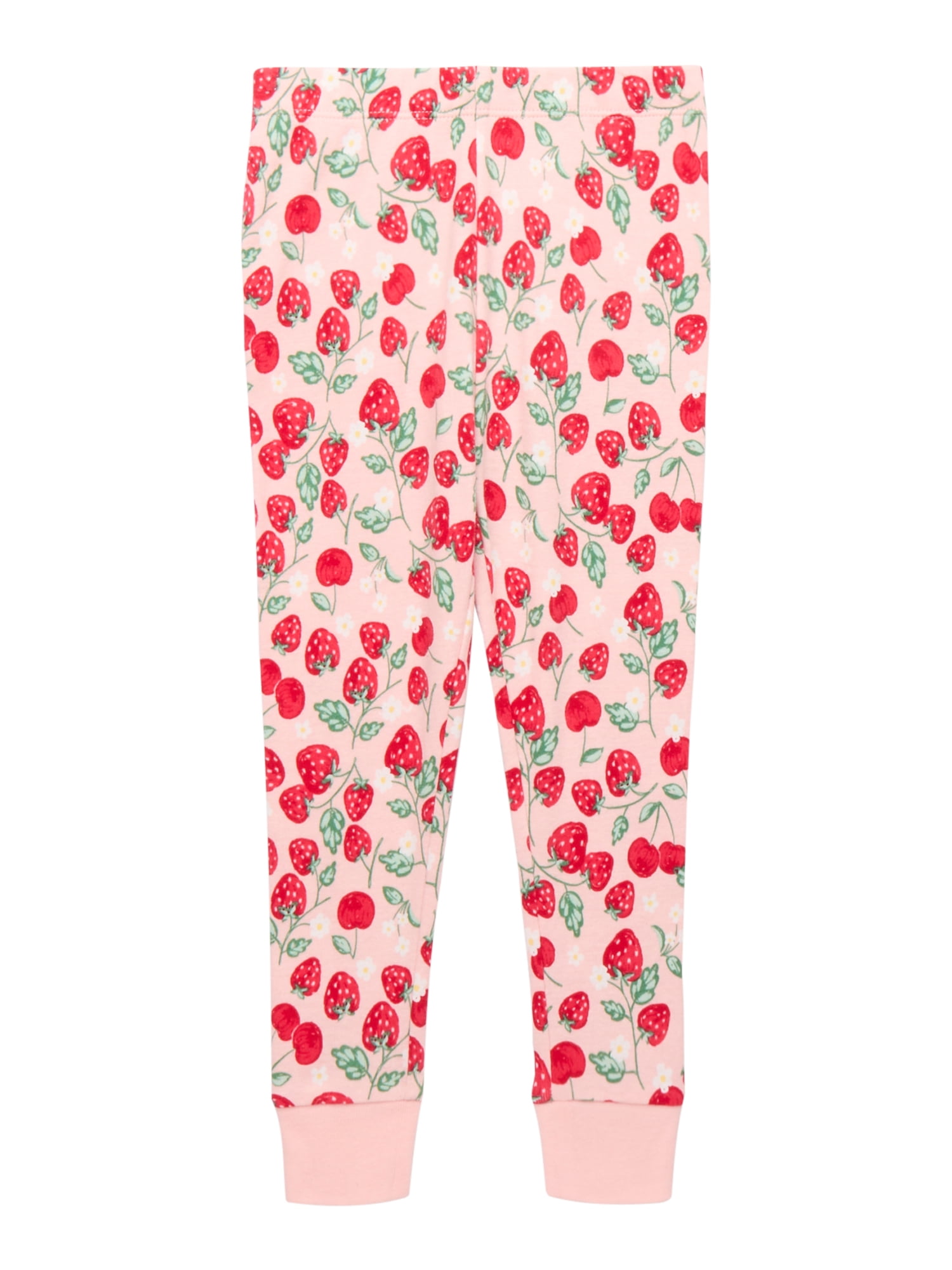 Wonder Nation Toddler Short Sleeve Tight Fit Cotton Pajama Set, 4-Piece, Sizes 12M-5T