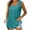 Light Blue, variant on Sevevn Women's Fashion Solid Color Square Neck Comfortable Loose T-Shirt Sleeveless Blouse Casual Tops