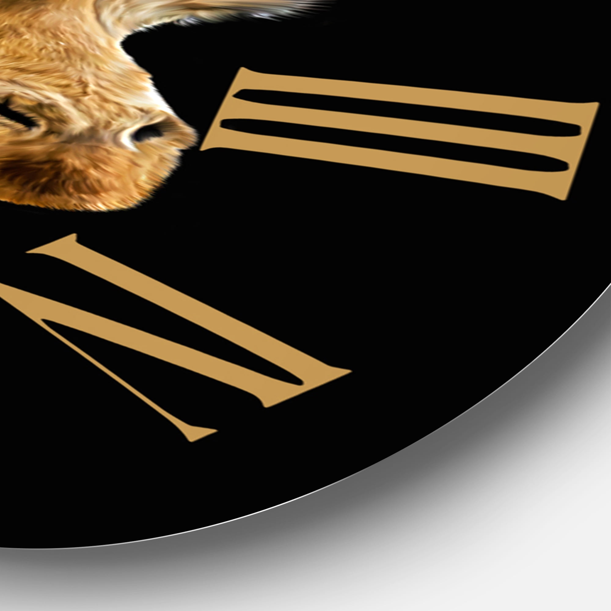 Designart 1 in Quartz Farmhouse Wall Clock