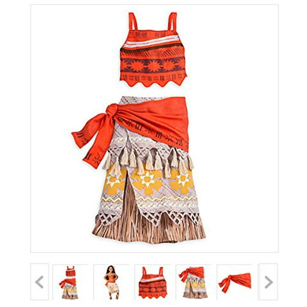 New Disney Store Moana Costume For Girls Size 9 10 Walmart Com Walmart Com