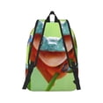 thumbnail image 2 of Honeii Flying Frog On Branch Print Canvas College Laptop Backpack, Durable Rucksack Travel Notebook Bag School Backpack Book Bag for Men Women-Small, 2 of 7