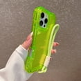 thumbnail image 4 of Allytechgroup iPhone 16 Pro Max Case with Lanyard, Clear TPU PC Hybrid Shockproof Anti-Scratch Corner Protective Bumper Wireless Charging Support Hand Strap Cover for Apple iPhone 16 Pro Max,Green, 4 of 10