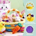 thumbnail image 3 of Joyfy 7 Pcs Easter Basket,Easter Toys,Easter Bunny Playset Stuffers Plushies Basket Fillers for Party Favor, Soft Plush for Toddler & Kids of All Ages, 3 of 8