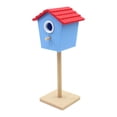 thumbnail image 1 of Casa de muñecas a escala 1:12, casa de pájaros, accesorio de jardín de hadas, mini nido, casa de muñecas decorativa Rojo Azul, 1 of 9