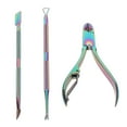 thumbnail image 3 of Cuticle Scraper, Nail Care Professional Lightweight Cuticle Trimmer Set  For Fingernails, 3 of 8