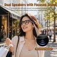 thumbnail image 3 of AI Smart Glasses with Camera, 13 MP HD Video & Photo Capture, Real-Time Translation, Recording Glasses with AI Assistant, ANC Open-Ear Audio, Object Recognition, Bluetooth, for Travel (Transparent ), 3 of 8