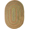 thumbnail image 1 of Katherine Multi Oval Indoor/Outdoor Oval Braided Rug, 2 by 3-Feet, Camel, 1 of 10