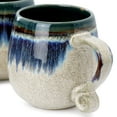 thumbnail image 4 of Meritage Lexington 4 Piece 20 Ounce Stoneware Two Tone Mug Set in Blue Multi, 4 of 6
