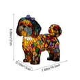 thumbnail image 2 of Darzheoy Stained Glass Dog Lamp, Dog Series Art Night Light, Stained Resin Tabletop Night Light, Pet Dog Themed LED Table Light, Fun Gift for Dogs Lovers, 2 of 6