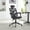 Black, variant on Ergonomic Drafting Chair – Tall Office Chair for Standing Desk with Adjustable Foot Ring, Lumbar Support, Flip-Up Armrests & Breathable Mesh – High Back Swivel Office Stool with Wheels