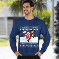thumbnail image 3 of Christmas Sweatshirt, Funny Santa Reindeer Rugby Christmas Sweatshirt, Ugly Holiday Sweater, Xmas Sweatshirt for Men and Women, 3 of 5