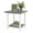 Gray, variant on NNYYS Accent Square Side Table with 2-Tier Open Shelves & Roman Column, Heavy-Duty Coffee End Table for Living Room, Bedroom, Small Space,Black
