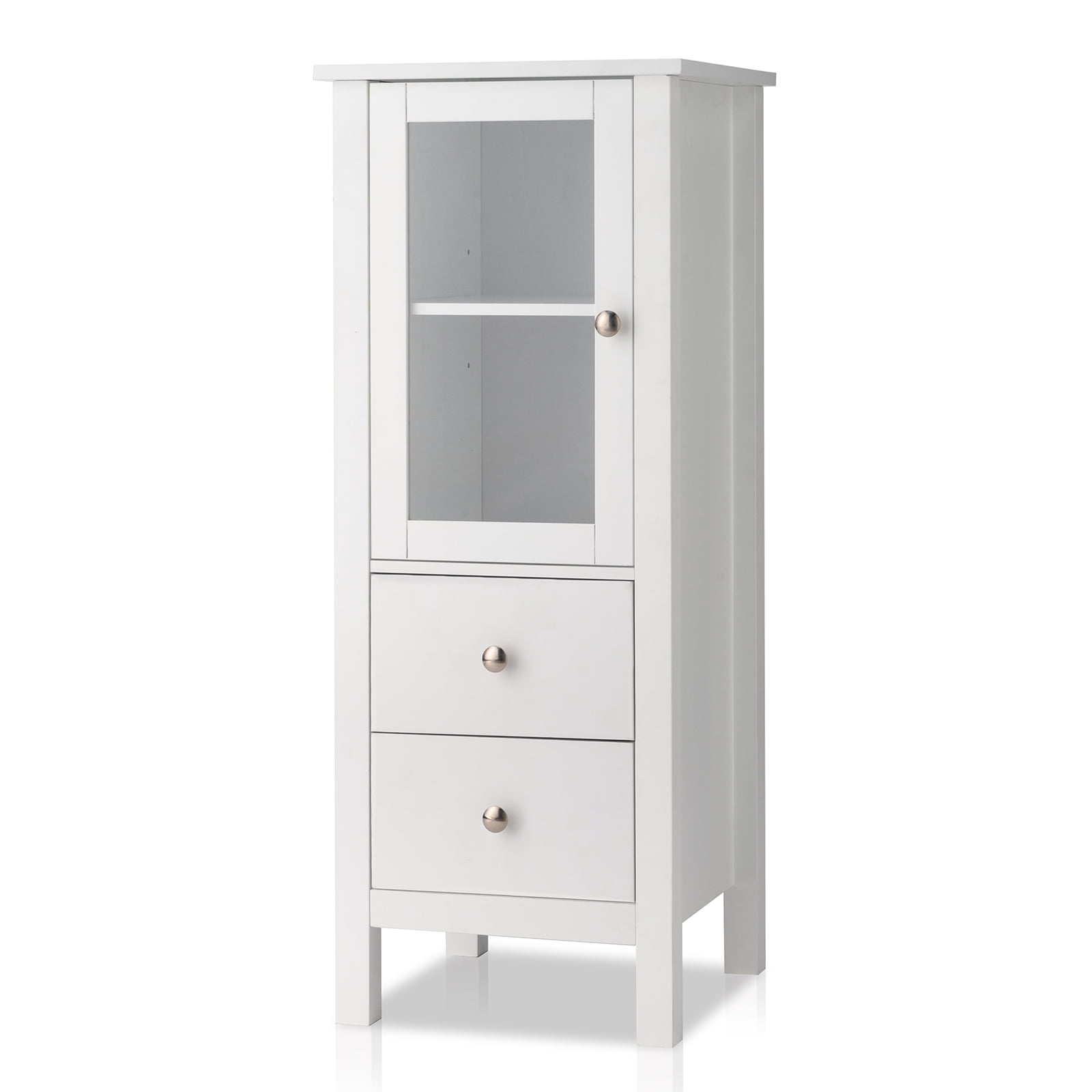 Ktaxon Solid Wood Bathroom Cabinet, Freestanding Storage Cabinet ...