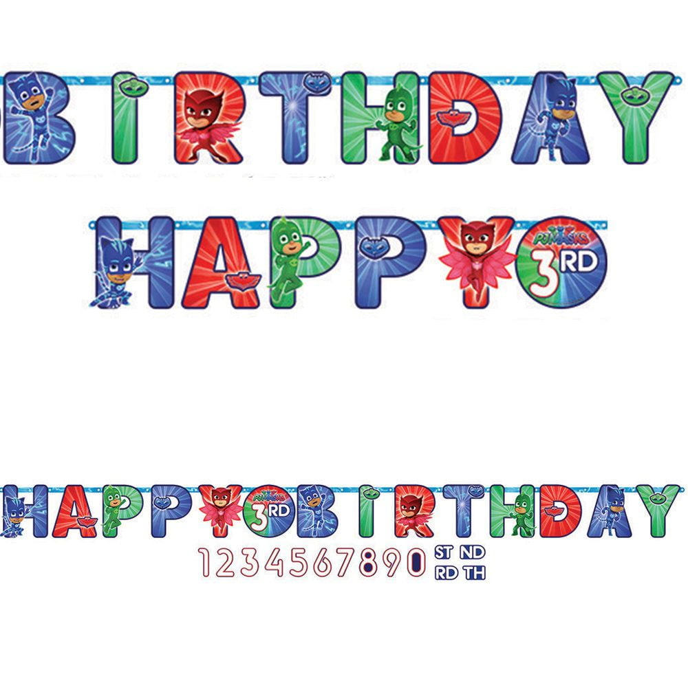 pj masks jumbo letter banner walmart com