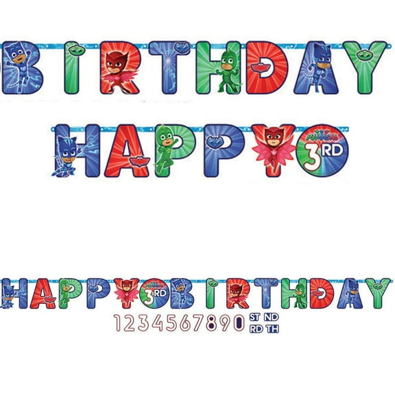 PJ Masks Jumbo Letter Banner