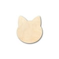 thumbnail image 1 of Unfinished Wooden Cat Head Silhoutte - Craft- up to 24 DIY, 1 of 3