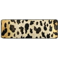 thumbnail image 5 of SKYSONIC Cow Pattern Spots Texture Runner Rug, 2'¡Á6' with Rubber Backing Animal Skin Non Slip Entryway Rug Runner Washable Soft Area Rug Carpet for Hallway Bedroom Kitchen Decor, 5 of 6
