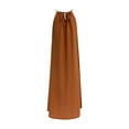 thumbnail image 6 of Kureaily Women Linen Sleeveless Extra Long Back Lace Up Linen Sleeveless Extra Long Dress, 6 of 6