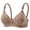 Coffee, variant on Women's Full Coverage Floral Bra Comfort Wirefree Supportive Push Up Bra Non-Padded Everyday Bras
