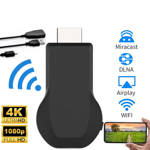Replacement WiFi HDMI Display Adapter, 4K Wireless Screen Mirroring Dongle for TV