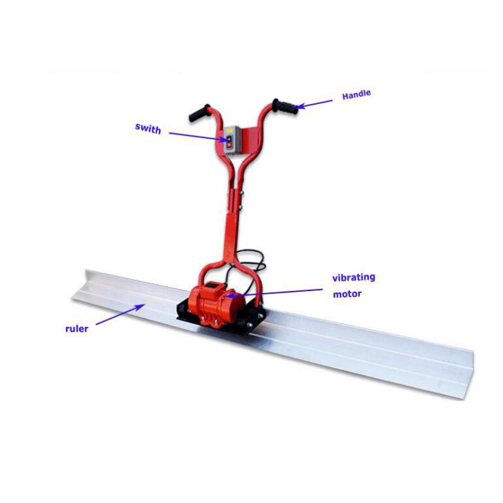 Techtongda Electric Concrete Surface Vibratory Leveling Screed vibrator 6.5ft Scraper 220V