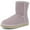 Pink, variant on Women Classic Snow Boots Cow Suede Mid-calf Winter Warm Shoes Non-slip Outdoor Activities