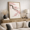 thumbnail image 4 of Framed Canvas Print Japanese Cherry Blossom Branch Wall Art Elegant Sakura Botanical Decorative for Living Room Bedroom - 24"x36" NATURAL, 4 of 8