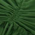 thumbnail image 5 of LWavelet Tiered Ruched Asymmetrical Satin Maxi Skirt Women Gothic Style Party Casual Unique Bottoms Green L, 5 of 9