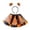 Yellow, variant on YAYUBA Halloween Skirt for Girls Kids Girls Ballet Skirts Halloween Party Prints Dance Skirt Hairband Set Halloween Gifts