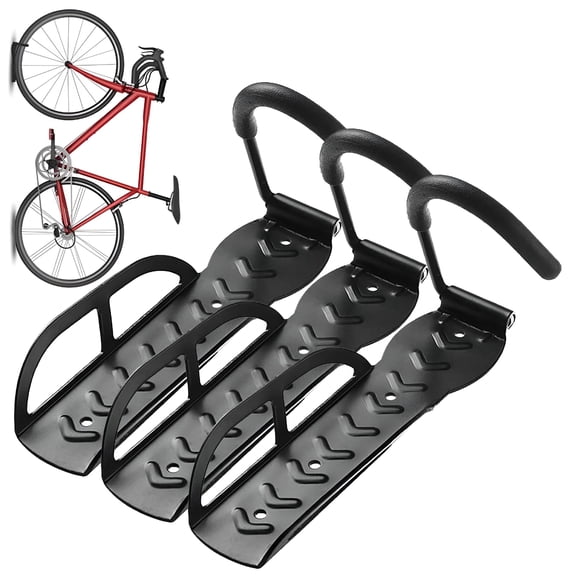 SELIVO [3 Pack] Bike Rack for Garage, Wall Mounted Bike Rack for Garage Wall Bike, Rack Storage Hanger System Vertical Bike Hook with Screws
